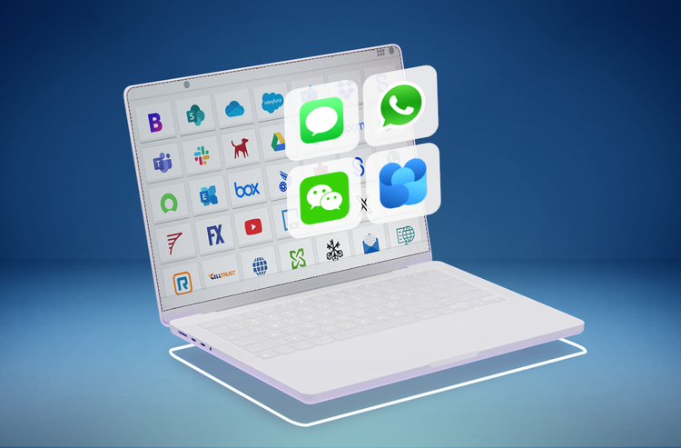 Laptop showing different capture sources